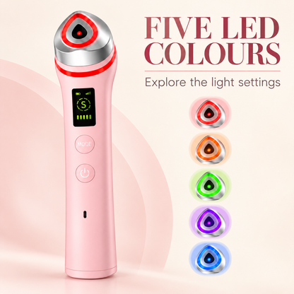 Ager Booster Pro LED Face & Neck Massager – Pink